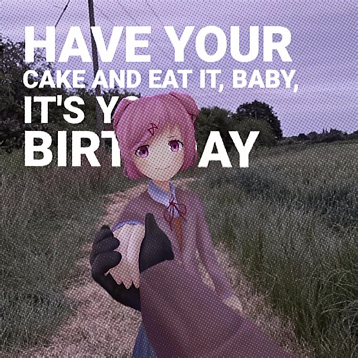 Celebrate Natsuki from Doki Doki Literature Club