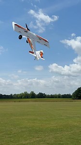Making sure the landing gear is good on the Night Timber X Evolution 1.2m! 😜 #horizonhobby #efliterc #nighttimberx #evolution #rcairplane #seff2025 #radiocontrol | E-flite