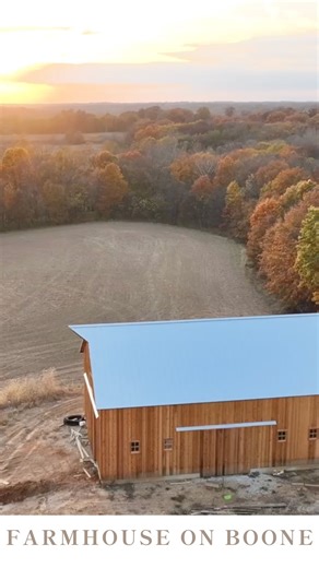 The barn 😍 we’re so excited to use this barn… check out my instagram highlights or build updates over on YouTube for more barn details ✨ #newoldhouse #farmhouseonboone | Farmhouse on Boone