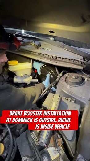 Replacing a brake booster