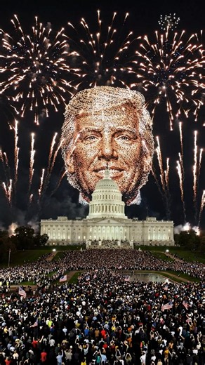 4th of July Drone Show Trump Face World Record Fireworks World's Tallest and Biggest Washington DC