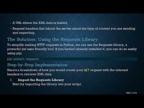 How to Make a GET Request for XML Data in Python using the Requests Library