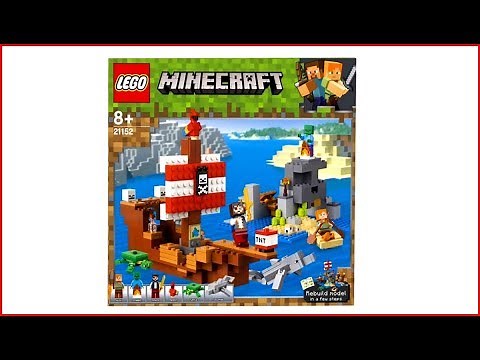 LEGO MINECRAFT 21152 Pirate Ship - Speed Build for Collecrors - Collection 57 sets