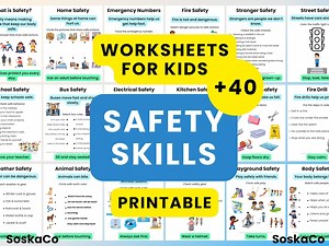 Safety Skills Worksheets for Kids, Printable Personal Safety Activities, Teachers Homeschool, Learning Worksheet PDF - Etsy Canada