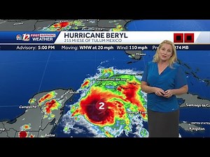 WATCH: Tracking Hurricane Beryl as it moves toward Tulum and Cozumel in Mexico