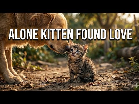 Lost Kitten Finds Unexpected Friend 🐱❤️ Dog Saves Scared Baby Ca