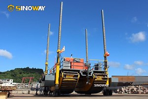 [Hot Item] Jack-up Barge Platform with Floating Pontoon for Offshore Civil Construction & Geotechnical Drilling