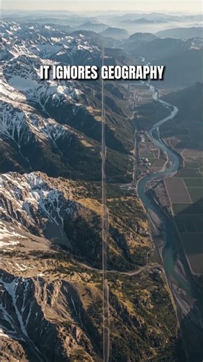 This US Border Is Unnaturally Straight… Why?