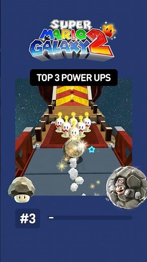 TOP 3 BEST POWER-UPS in Super Mario Galaxy 2! 🌟 (Rock Mario, Boo Mario & Cloud Mario Ranked!)