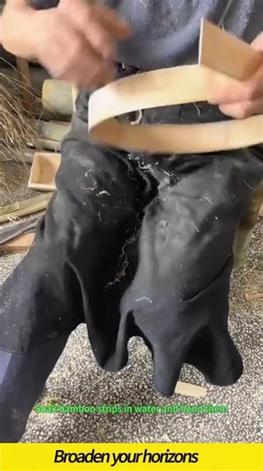 Bending bamboo ring #wood