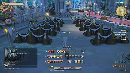 FF14男精灵龙女结婚-难得一见正常婚礼，好像混进去什么奇怪的东西