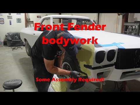 Body working the Front Fenders