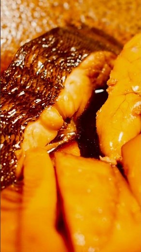 舌平目とたらこの煮付け。Tongue flat eye and stewed cod