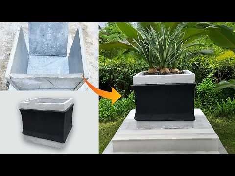 DIY Giant Concrete Planter | Make Your Garden Stand Out!