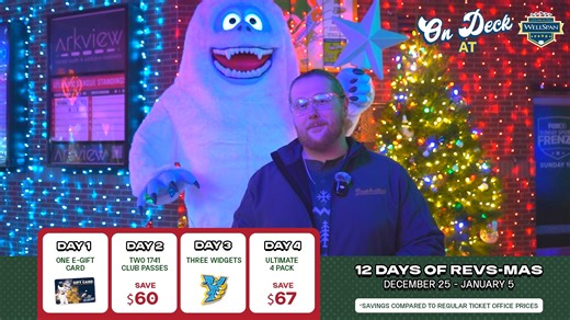 The 12 Days of Revs-mas begin December 25! Preview the savings now so you’re ready to grab the deals you don’t want to miss. #yorkpa #baseball #savings #12daysofchristmas #christmas #happyholidays | York Revolution