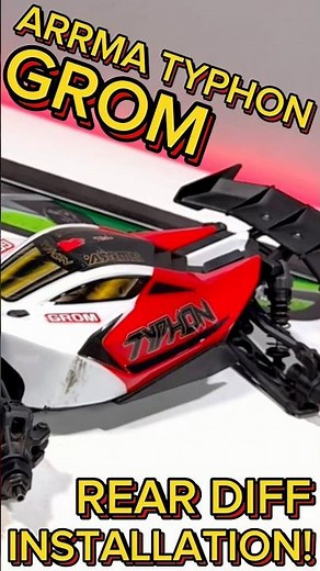 Arrma Typhon Grom rear differential installation!