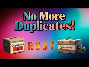 Rust HashSets Explained Eliminate Duplicates & Master Set Operations in Minutes!