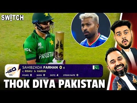 LIVE | India Thrash Pakistan | T20 World Cup Me Buri Tarah Haara Pakistan | Sahibzada Farhan Duck
