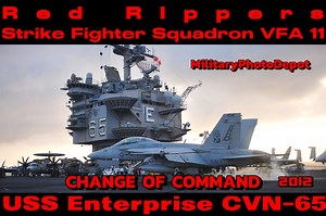 8.2K views · 37 reactions | The Red Rippers of Strike Fighter Squadron (VFA) 11 conduct an Aerial change of command over the flight deck of aircraft carrier USS Enterprise (CVN 65).in August 2012 Plus bonus footage of Enterprise last deployment #usnavy #usn #military | MilitaryPhotoDepot | Facebook
