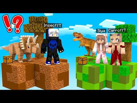NOOB Dinosaur Island vs PRO Dinosaur Island in Minecraft!