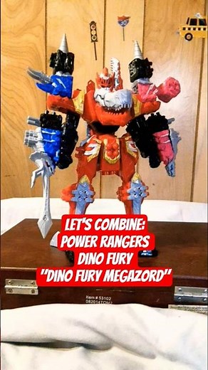 let's combine: power rangers dino fury deluxe dino fury megazord #powerrangers #ryusoulger #megazord