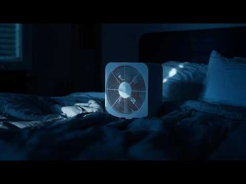 Box Fan White Noise for Sleep • 8 Hours • Dark Room Fan Sound