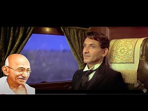 Gandhi thrown off train in South Africa | Gandhi Movie Train scene