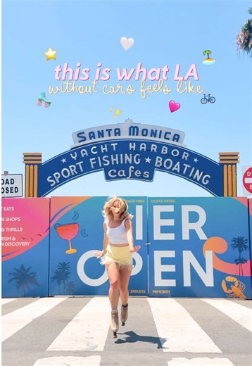 this is what LA without cars feels like 🛼🚴🏼‍♀️🏝️🩷 this is what @CicLAvia gives us, one of my favorite non-profits advocating for open streets, but now their funding is about to be taken away 🥺💔 right now metro LA is quietly trying to cut future funding for open street events like ciclavia, right before LA hosts the world for the LA Olympics 2028. these free car-free days are for everyone, every neighborhood, every age, every kind of wheels, and they could be gone after this year. seeing L
