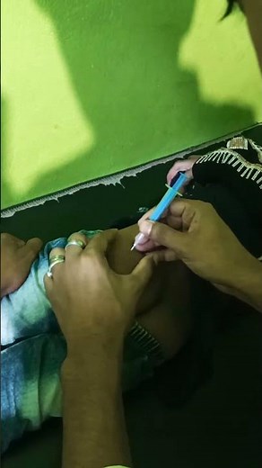 3 years child injection push