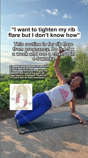 This Is How To Fix Your Rib Flare/Wide Rib Cage From Pregnancy