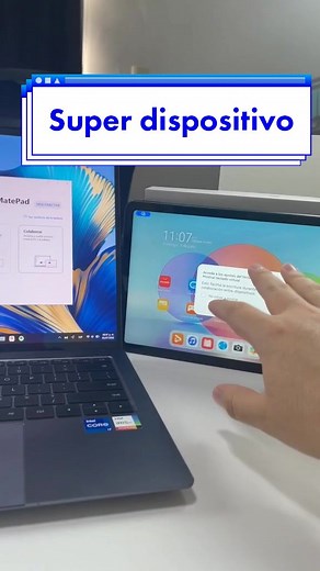 ¡Mira como conecto una tablet y laptop Huawei! Las funciones que los nuevos equipos de Huawei tienen son bastante útiles para el trabajo. Más adelante te mostraré otros trucos…#HUAWEIMatebookXPro y #HUAWEImatepad #Superdispositivo @huaweimobilemx