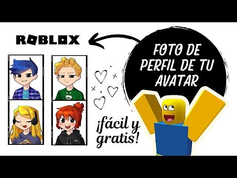 Como hacer una foto de perfil de tu avatar de Roblox gratis!