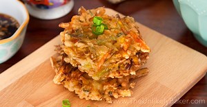 Squash Okoy (Filipino Kalabasa Fritters)