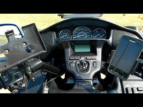 Phone Mount by STREETVISE on a 2012 Honda Goldwing Motorcycle