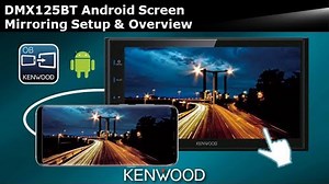 This product information video displays and discusses how to initially set up your Android device to be mirrored via a USB connection to the display of the KENWOOD DMX125BT Digital Multimedia Receiver. Important: *Android device must be connected via Bluetooth to the Receiver. *Android device must have OS7.0 or higher. *Must install “Mirroring OB for KENWOOD” from the Google Play Store onto Android device. *Most content from phone will be mirrored to receiver, but certain apps currently limit ou