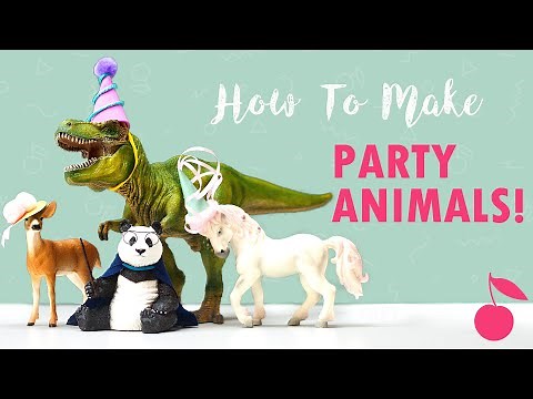Party Animal Cake Toppers | Plastic Animals | How To | Cherry Toppers
