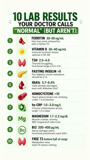 Your lab report says “NORMAL”… but do you know what your numbers actually mean? 👀