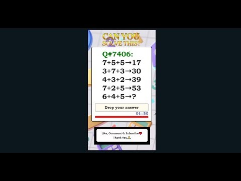 Math IQ Test LIVE: Can You Beat Every Puzzle Before the Timer Ends?