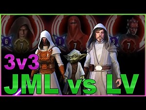 3v3 GAC Kyber -- Jedi Master Luke vs Lord Vader -- SWGOH