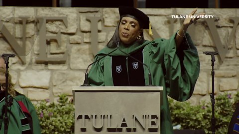 Tulane University Graduation returns to the Superdome in New Orleans