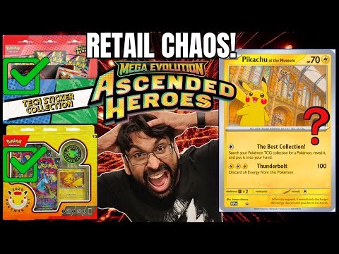 CHAOS Beating the SCALPERS to find Pokémon ASCENDED HEROES Cards