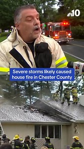 A house fire at a Chester County home appears to be weather-related, officials said. The fire started at a home on Westbourne Road in Westtown Township, Pennsylvania, around 6 p.m. on Thursday, June 19. No one was injured in the fire and at this point, officials don’t believe anyone was home when it started. The fire occurred as severe storms that caused lightning, heavy rain, wind and tornado warnings in three counties ripped through the region. Officials said the fire appears to be weather-rel