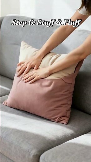 How to Make a Pillow Cover in Minutes 🧵 Easy DIY Guide