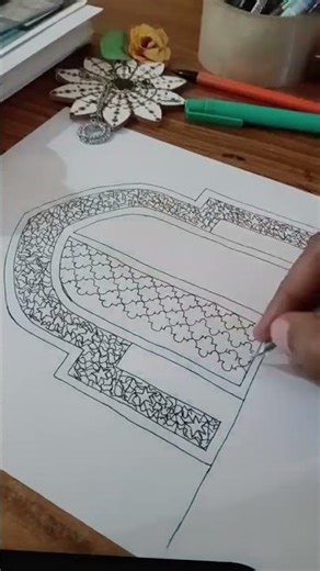 day_24🕌 islamic window 🌙Ramadan art✨#Islamic#art #shorts#ramadan#ytshorts #drawing#prayer#roza#islam