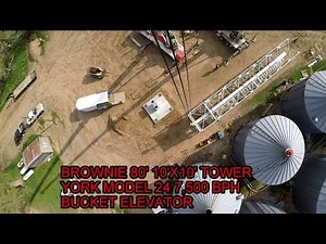 80' tower and bucket elevator installation
