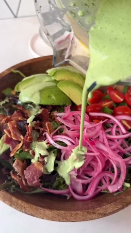 Copycat Panera green goddess cobb salad with chicken