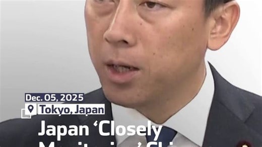 Japan ‘Closely Monitoring’ Chinese Military Movements