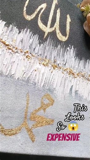😱 Luxury Texture Art with Gold Leaf | Easy DIY Wall Art Tutorial