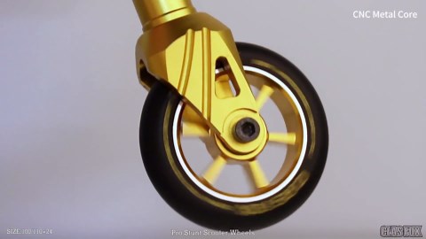 110mm One Pair Pro Stunt Scooter Wheels with ABEC-9 Bearings CNC Metal Core (2pcs)